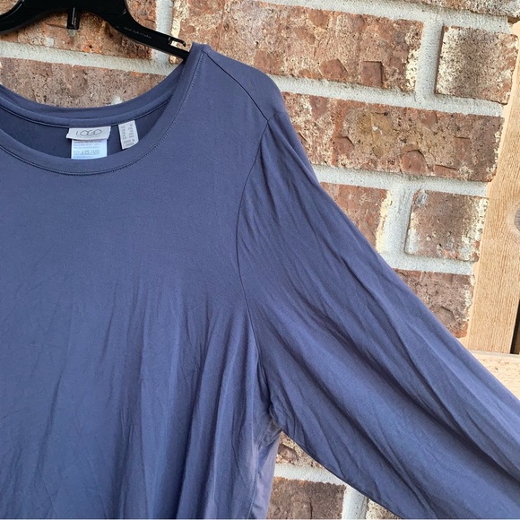 LOGO by Lori Goldstein top with Velvet application - Picture 5 of 7